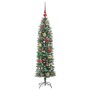 Árbol Navideño Artificial Delgado con 150 LED Verde y 120 cm en Decoración Festiva y Estacional | Comprar online en Foru.es