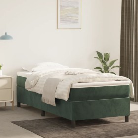 Estructura de cama de terciopelo verde 80x200 cm de vidaXL, Camas y somieres - Ref: Foro24-3121087, Precio: 90,42 €, Descuent...