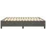 Estructura de cama de terciopelo gris oscuro 160x200 cm de vidaXL, Camas y somieres - Ref: Foro24-3121127, Precio: 120,10 €, ...