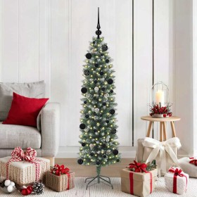 Árbol Navideño Artificial Delgado con 150 LED Verde y 150 cm en Decoración Festiva y Estacional | Comprar online en Foru.es