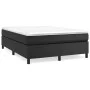 Estructura de cama de cuero sintético negro 140x200 cm de vidaXL, Camas y somieres - Ref: Foro24-3121047, Precio: 106,75 €, D...