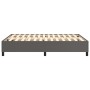 Estructura de cama de cuero sintético gris 140x190 cm de vidaXL, Camas y somieres - Ref: Foro24-3121045, Precio: 120,19 €, De...