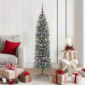 Árbol Navideño Artificial Delgado con 150 LED Verde y 150 cm en Decoración Festiva y Estacional | Comprar online en Foru.es