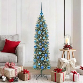 Árbol Navideño Artificial Delgado con 150 LED Verde y 150 cm en Decoración Festiva y Estacional | Comprar online en Foru.es