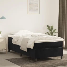 Estructura de cama de terciopelo negro 80x200 cm de vidaXL, Camas y somieres - Ref: Foro24-3121086, Precio: 87,43 €, Descuent...