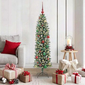 Árbol Navideño Artificial Delgado con 150 LED Verde y 150 cm en Decoración Festiva y Estacional | Comprar online en Foru.es