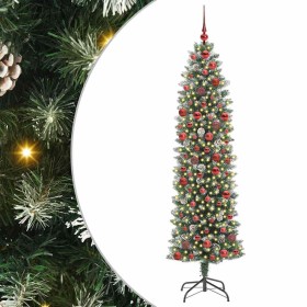 Árbol Navideño Artificial Delgado con 300 LED Verde y 180 cm en Decoración Festiva y Estacional | Comprar online en Foru.es
