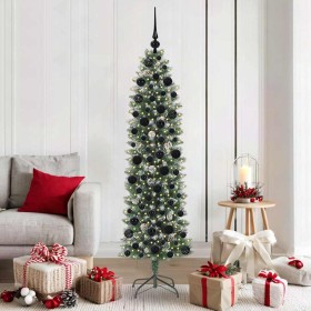 Árbol Navideño Artificial Delgado con 300 LED Verde y 180 cm en Decoración Festiva y Estacional | Comprar online en Foru.es