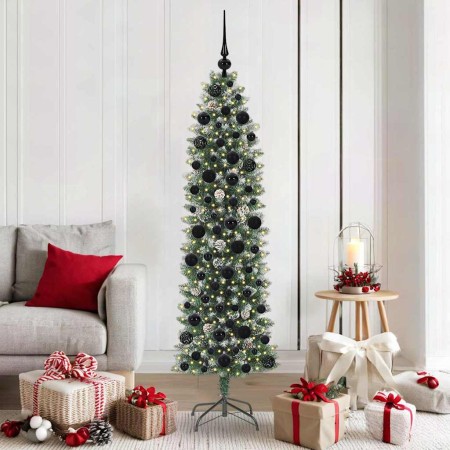 Árbol Navideño Artificial Delgado con 300 LED Verde y 180 cm en Decoración Festiva y Estacional | Comprar online en Foru.es