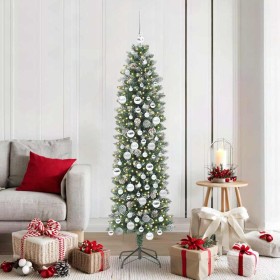 Árbol Navideño Artificial Delgado con 300 LED Verde y 180 cm en Decoración Festiva y Estacional | Comprar online en Foru.es