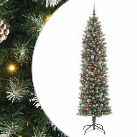 Árbol Navideño Artificial Delgado con 300 LED Verde y 210 cm en Decoración Festiva y Estacional | Comprar online en Foru.es