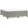 Estructura de cama de terciopelo gris claro 180x200 cm de vidaXL, Camas y somieres - Ref: Foro24-3121138, Precio: 135,97 €, D...