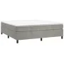 Estructura de cama de terciopelo gris claro 180x200 cm de vidaXL, Camas y somieres - Ref: Foro24-3121138, Precio: 135,97 €, D...