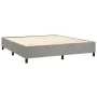 Estructura de cama de terciopelo gris claro 180x200 cm de vidaXL, Camas y somieres - Ref: Foro24-3121138, Precio: 135,97 €, D...