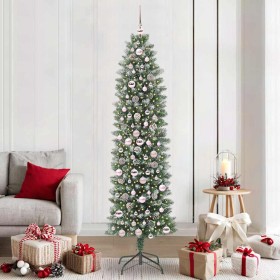 Árbol Navideño Artificial Delgado con 300 LED Verde y 210 cm en Decoración Festiva y Estacional | Comprar online en Foru.es