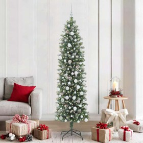 Árbol Navideño Artificial Delgado con 300 LED Verde y 210 cm en Decoración Festiva y Estacional | Comprar online en Foru.es