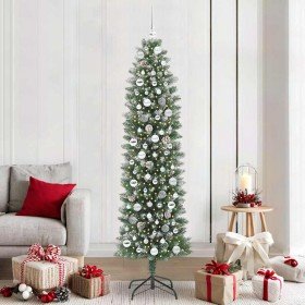 Árbol Navideño Artificial Delgado con 300 LED Verde y 210 cm en Decoración Festiva y Estacional | Comprar online en Foru.es