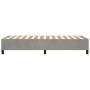 Estructura de cama de terciopelo gris claro 90x190 cm de vidaXL, Camas y somieres - Ref: Foro24-3121090, Precio: 76,79 €, Des...