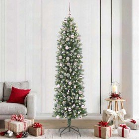 Árbol Navideño Artificial Delgado con 300 LED Verde y 240 cm en Decoración Festiva y Estacional | Comprar online en Foru.es