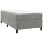 Estructura de cama de terciopelo gris claro 90x200 cm de vidaXL, Camas y somieres - Ref: Foro24-3121096, Precio: 92,75 €, Des...