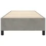 Estructura de cama de terciopelo gris claro 90x200 cm de vidaXL, Camas y somieres - Ref: Foro24-3121096, Precio: 80,34 €, Des...