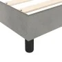 Estructura de cama de terciopelo gris claro 90x200 cm de vidaXL, Camas y somieres - Ref: Foro24-3121096, Precio: 80,34 €, Des...