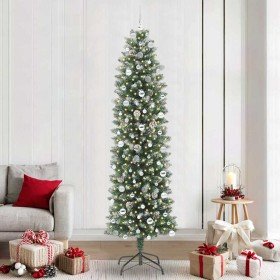 Árbol Navideño Artificial Delgado con 300 LED Verde y 240 cm en Decoración Festiva y Estacional | Comprar online en Foru.es