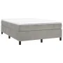 Estructura de cama de terciopelo gris claro 140x200 cm de vidaXL, Camas y somieres - Ref: Foro24-3121120, Precio: 107,93 €, D...