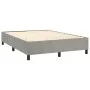 Estructura de cama de terciopelo gris claro 140x200 cm de vidaXL, Camas y somieres - Ref: Foro24-3121120, Precio: 107,93 €, D...