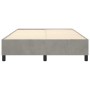 Estructura de cama de terciopelo gris claro 140x200 cm de vidaXL, Camas y somieres - Ref: Foro24-3121120, Precio: 109,18 €, D...