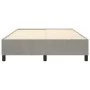 Estructura de cama de terciopelo gris claro 140x200 cm de vidaXL, Camas y somieres - Ref: Foro24-3121120, Precio: 107,93 €, D...