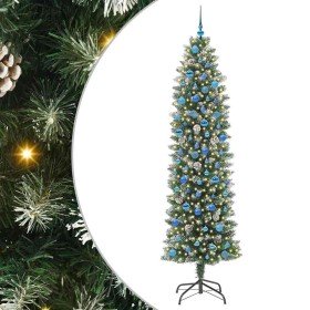 Árbol Navideño Artificial Delgado con 300 LED Verde y 240 cm en Decoración Festiva y Estacional | Comprar online en Foru.es