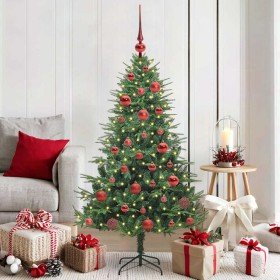 Árbol de Navidad artificial preiluminado con juego de bolas en Decoración Festiva y Estacional | Comprar online en Foru.es