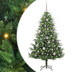 Árbol de Navidad artificial preiluminado con juego de bolas en Decoración Festiva y Estacional | Comprar online en Foru.es