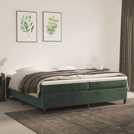 Estructura de cama de terciopelo verde 200x200 cm de vidaXL, Camas y somieres - Ref: Foro24-3121141, Precio: 136,27 €, Descue...