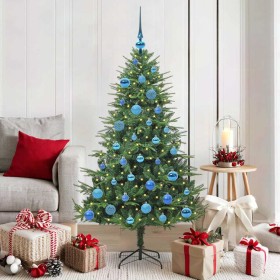 Árbol de Navidad artificial preiluminado con juego de bolas en Decoración Festiva y Estacional | Comprar online en Foru.es