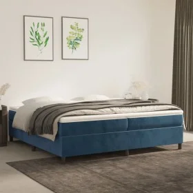 Blue velvet bed frame 200x200 cm by vidaXL, Beds and slatted bases - Ref: Foro24-3121142, Price: 146,85 €, Discount: %