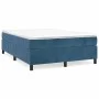 Estructura de cama de terciopelo azul 140x200 cm de vidaXL, Camas y somieres - Ref: Foro24-3121124, Precio: 119,98 €, Descuen...