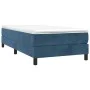 Estructura de cama de terciopelo azul 90x200 cm de vidaXL, Camas y somieres - Ref: Foro24-3120752, Precio: 75,89 €, Descuento: %
