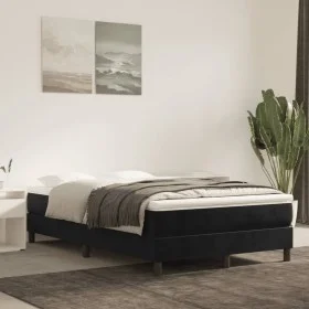 Estructura de cama de terciopelo negro 120x200 cm de vidaXL, Camas y somieres - Ref: Foro24-3120762, Precio: 96,85 €, Descuen...
