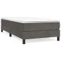 Dark gray velvet bed frame 100x200 cm by vidaXL, Beds and slatted bases - Ref: Foro24-3120755, Price: 71,01 €, Discount: %