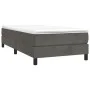 Dark gray velvet bed frame 100x200 cm by vidaXL, Beds and slatted bases - Ref: Foro24-3120755, Price: 71,01 €, Discount: %