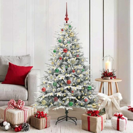 Árbol de Navidad artificial preiluminado con juego de bolas en Decoración Festiva y Estacional | Comprar online en Foru.es