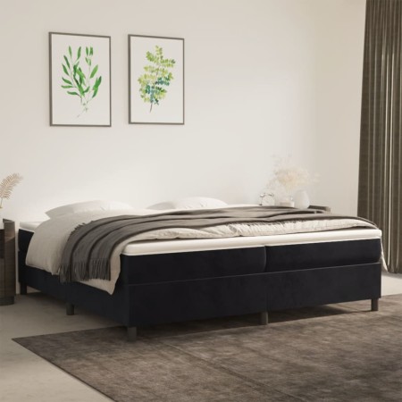 Estructura de cama de terciopelo gris claro 200x200 cm de vidaXL, Camas y somieres - Ref: Foro24-3121140, Precio: 136,67 €, D...