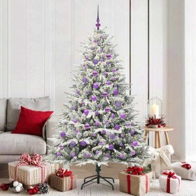 Árbol de Navidad artificial preiluminado con juego de bolas en Decoración Festiva y Estacional | Comprar online en Foru.es