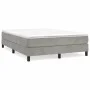 Estructura de cama de terciopelo gris claro 140x190 cm de vidaXL, Camas y somieres - Ref: Foro24-3120766, Precio: 98,06 €, De...