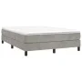 Estructura de cama de terciopelo gris claro 140x190 cm de vidaXL, Camas y somieres - Ref: Foro24-3120766, Precio: 98,06 €, De...