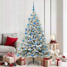 Árbol de Navidad artificial preiluminado con juego de bolas en Decoración Festiva y Estacional | Comprar online en Foru.es