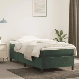 Green velvet bed frame 90x190 cm by vidaXL, Beds and slatted bases - Ref: Foro24-3121093, Price: 86,32 €, Discount: %