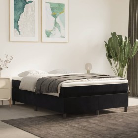 Estructura de cama de terciopelo negro 140x190 cm de vidaXL, Camas y somieres - Ref: Foro24-3121116, Precio: 112,03 €, Descue...